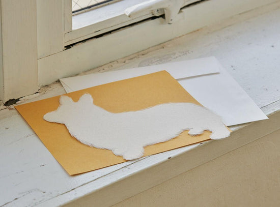 Mino Washi Message Card Washi Dog