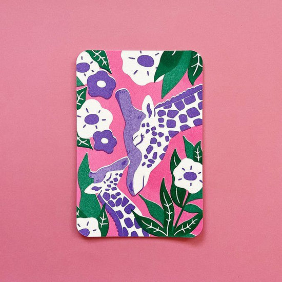 Greeting Card Envelope Set - Giraffe and Child