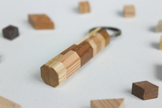 Marquetry key holder