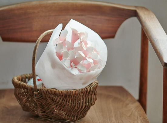 Message card that becomes a bouquet of flowers Hana-kotoba Kit