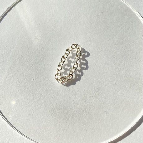 silver chain ring