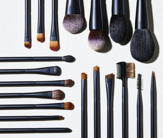 Kumano brush makeup brushes / Gift set of 3