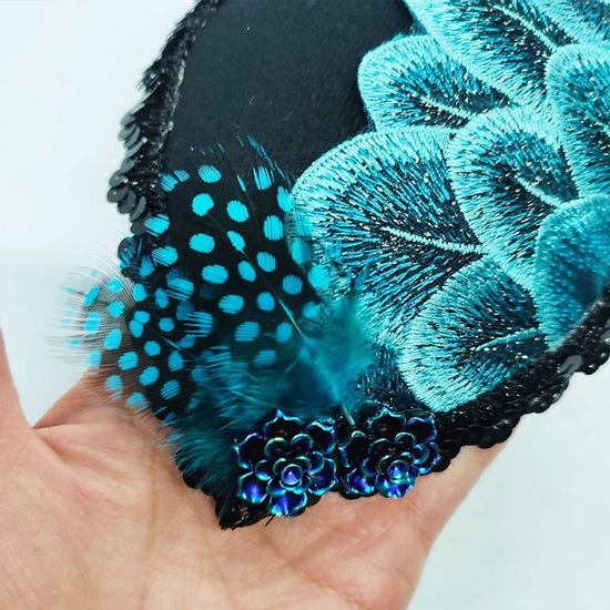 ◆ peacock lace drop headdress 1.