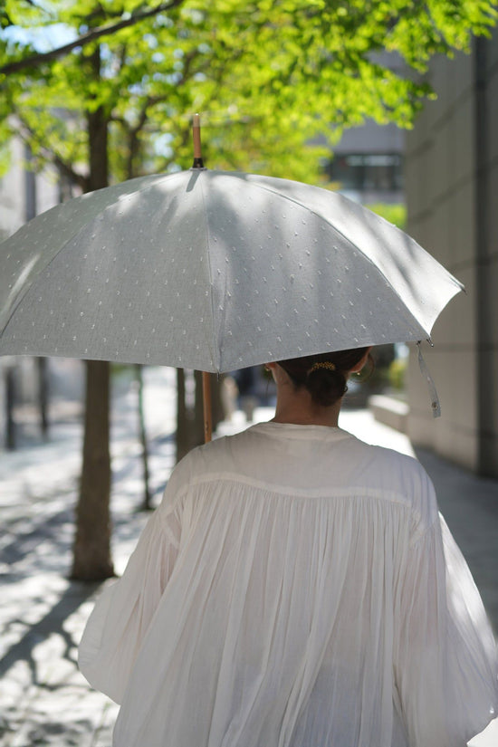 Fringe Dot Shade Long Umbrella, 50cm, 8 Bones