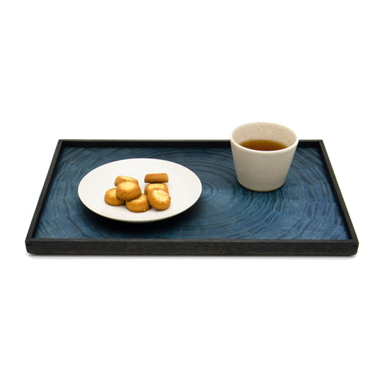 Rectangle RaysTray indigo dyed