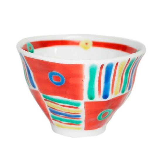 [Eisyou] Hand-decorated Mexican design rice bowl (small)