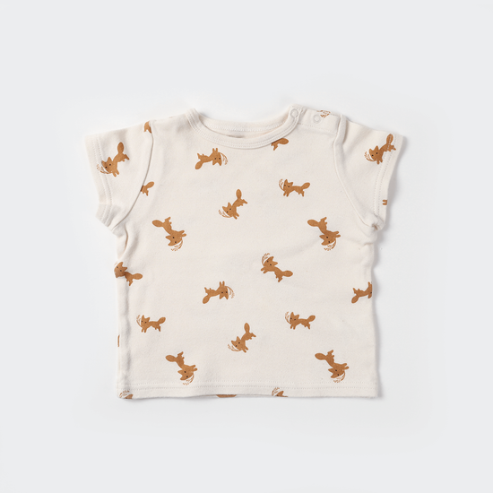 Fox and Wheat T-Shirt (Ivory)