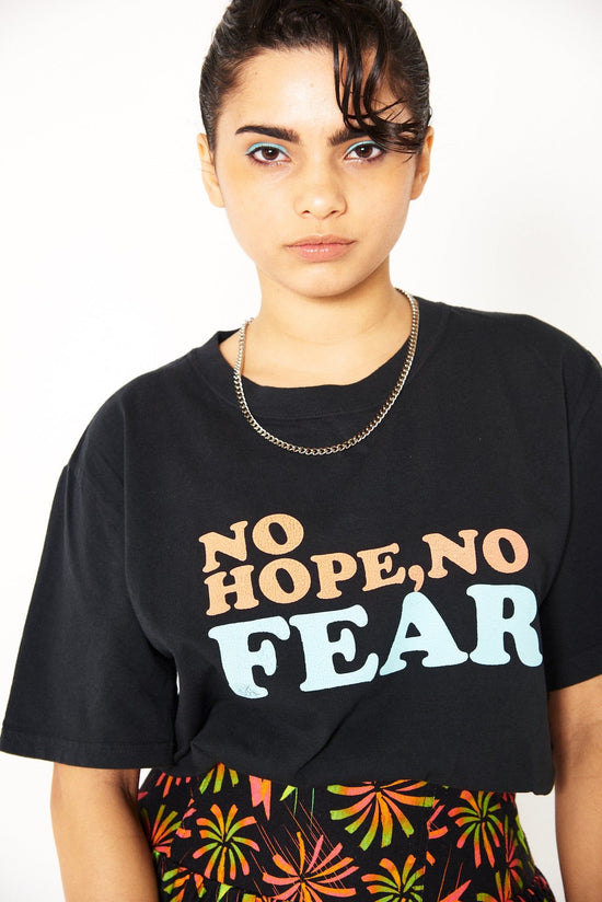 NO HOPE NO FEAR Big T-shirt (Black)