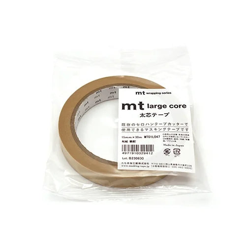 mt Large Core Masking Tape – Camel, 15mm×30m
