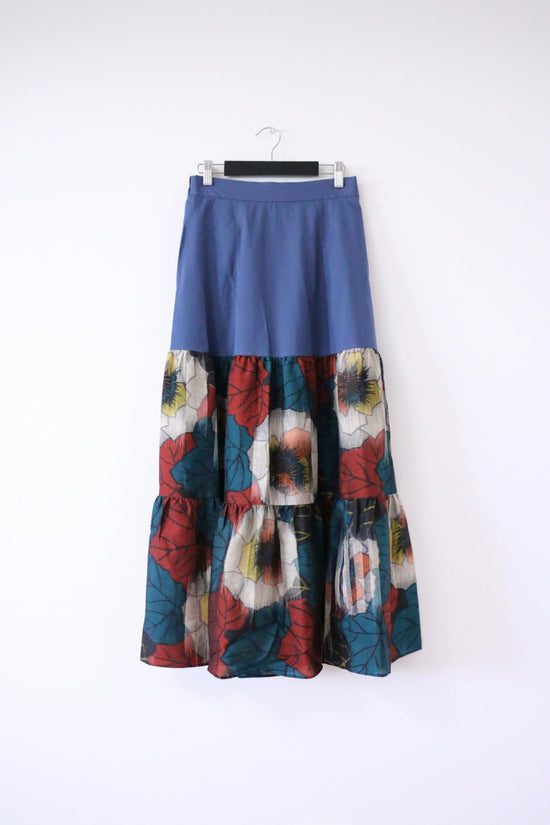 Peony -Meisen Teered Skirt navy