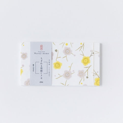 Shogado Memo Pad –Chic– Japanese Stitched Tear-off Style, 50 Sheets