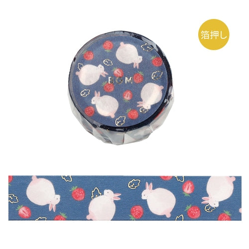 BGM Masking Tape – Rabbit Kingdom: Strawberry Daifuku Design