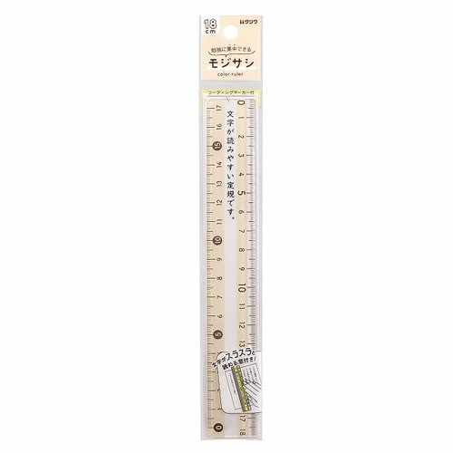 Kutsuwa Ruler – Mojisashi Ruler (18 cm)