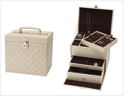 Quilted Jewelry Box, L size, Serena Collection, 1 unit JB-9200