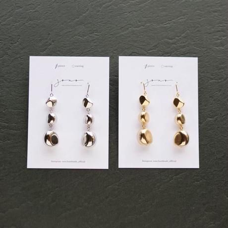 Three Beans Pierced earrings/Clip-on earrings