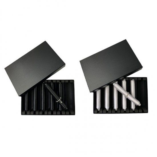 Ring storage box with dividers, 6 ring rods, paper box, lightweight L-10050