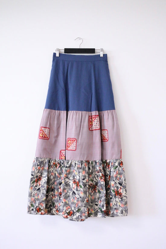 Kohana to Shikaku -Meisen Teered Skirt Navy