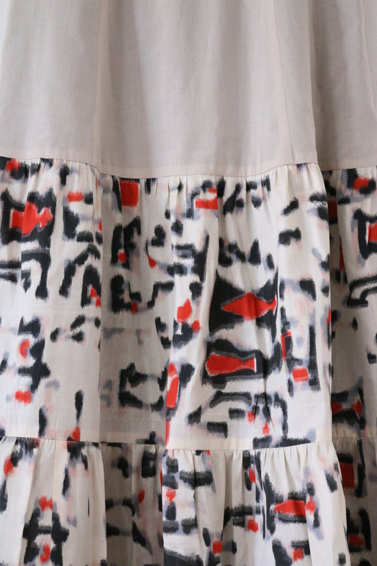 Spotted -Meisen Teered Skirt-Beige- (Japanese only)