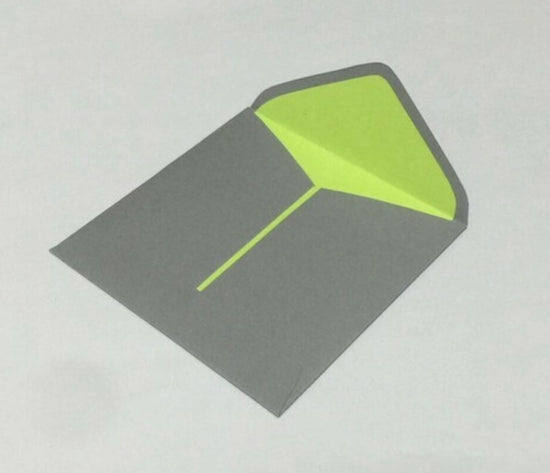 Paper cutout pouch [crane, fluorescent].