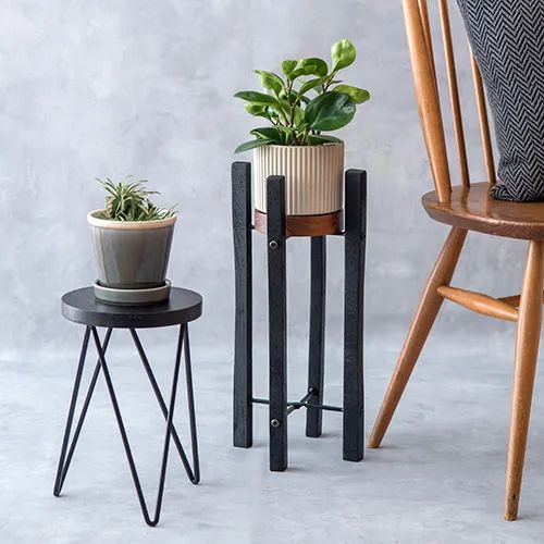 41400 [PLUS THE GREEN] folding pot stand, black