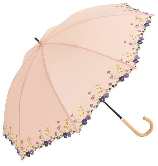 Long Umbrella "Viola Garden"