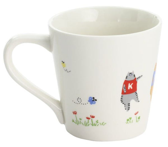 Cat Alphabet Mug K (13093)