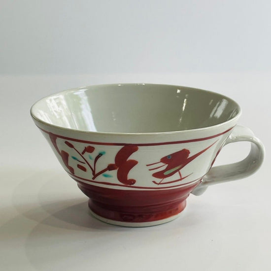 [Tetsuo Tada] Lattice Bird Pattern Kururi Soup Cup