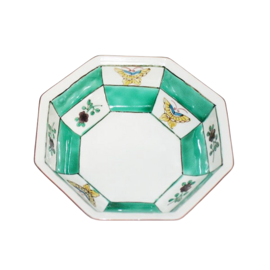 [Eisyou] Butterfly design five-sun octagonal bowl