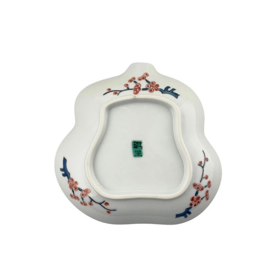 [Eisyou] Gourd-shaped dish with pine, bamboo, and plum roundels