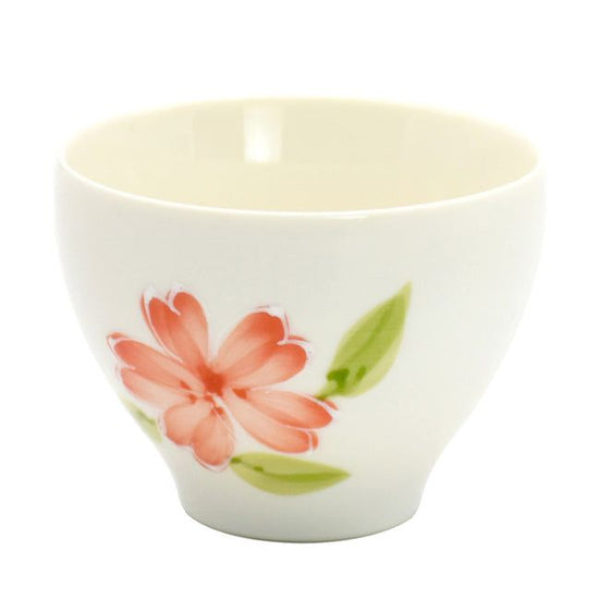 Hand-Painted Sencha Red-Painted Flowers (22091)