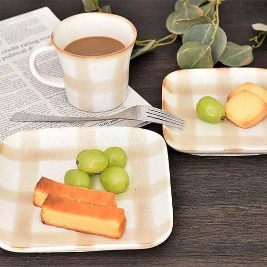 Honoka Brown Mug White Type Western Tableware Mug Cup Soup Cup Made in Japan Minoyaki Cafe Style Stylish Modern