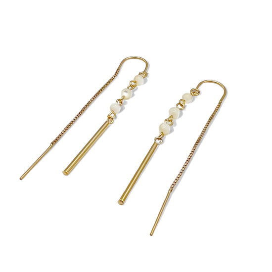 Long pierced earrings