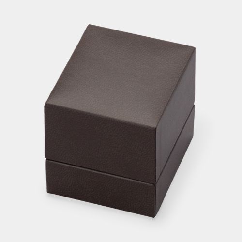 Square case for pierced earrings, rings and necklaces, S size, leather-like paper, 12 pieces, CB series CB-4000-REP