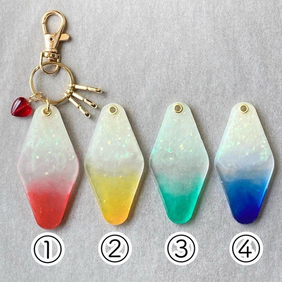 [Shaved ice color hotel key style key ring