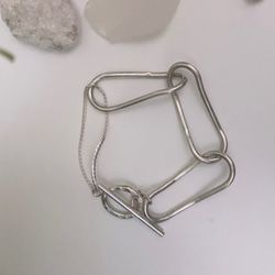 [silver950 bone bracelet ]silver bracelet bangle, gift, reward. Volume