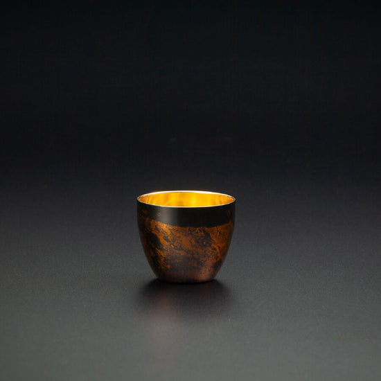 Lacquer polished cup, double-layer structure, Byakudan series, Gu-Yu, black SCW-GK501
