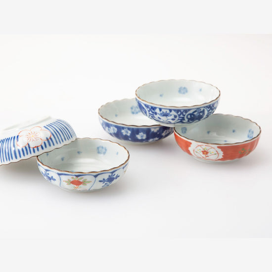 Some-nishiki Echigaraki Small Bowl Set