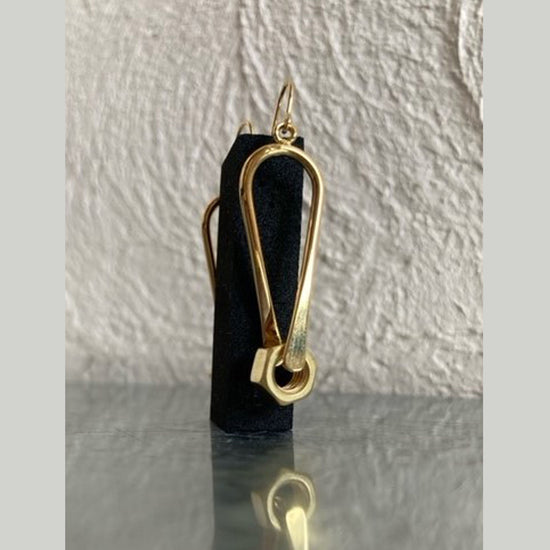 ARCHI ACCESSORY Nut and Hook Pierced earrings (Brass) L Size