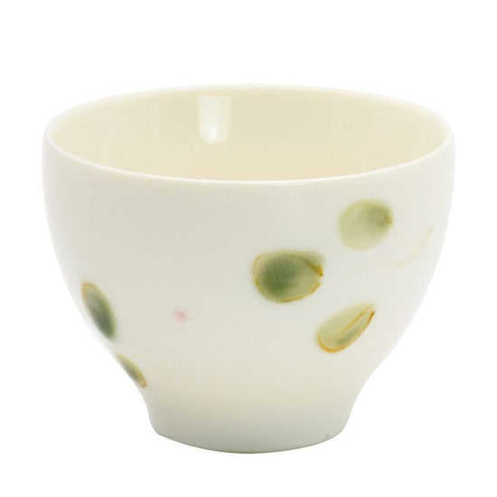 Hand-Painted Sencha Green Tea Young Leaves (22087)