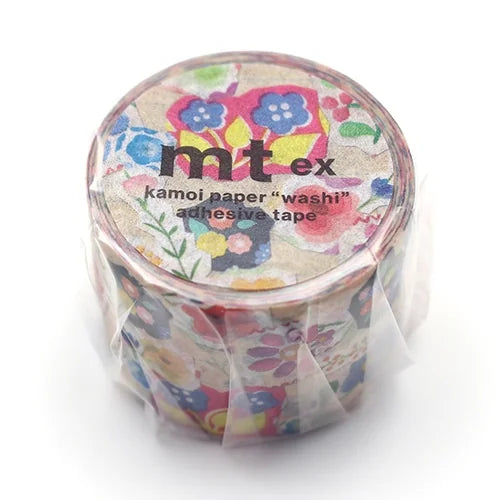 mt Masking Tape ex – Flowers, 30mm×5m