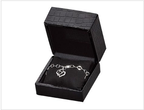 Bracelet case, cushioned croc-style case, Gothic Collection, 6 bracelets, BL-901