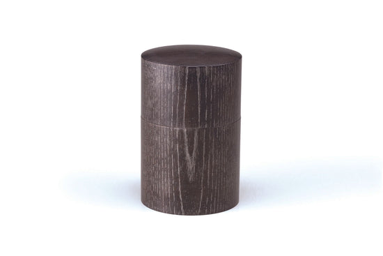 SX-0645 Zelkova Tea Caddy, Kurozuri PLATINUM Yamanaka-nuri Kashoan