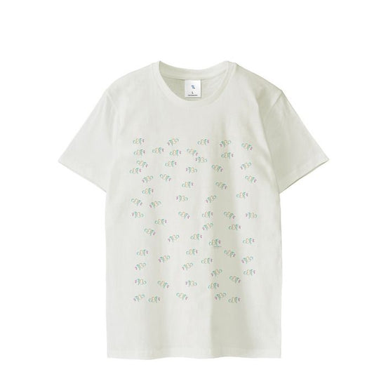 Regular fit T-shirt white "school of clownfish" Type A