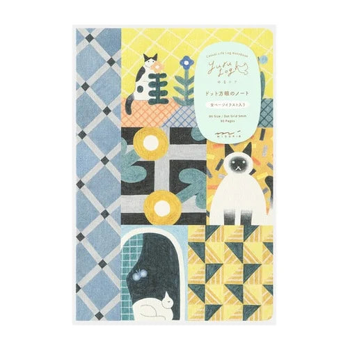 MIDORI Yuru-Log Notebook B6 – Cats