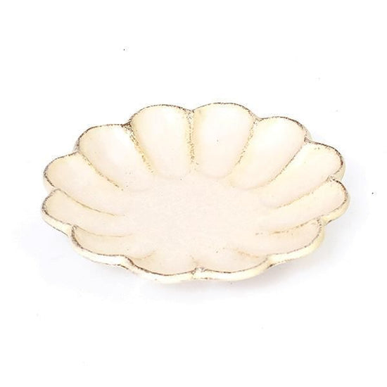 Rinka White 17 Plate, White Japanese Tableware, Fruit Plate, Tori Plate, Made in Japan, Minoyaki, Stylish