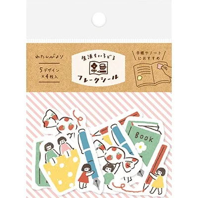 Furukawa Shiko Washi Flake Stickers – Little Folk