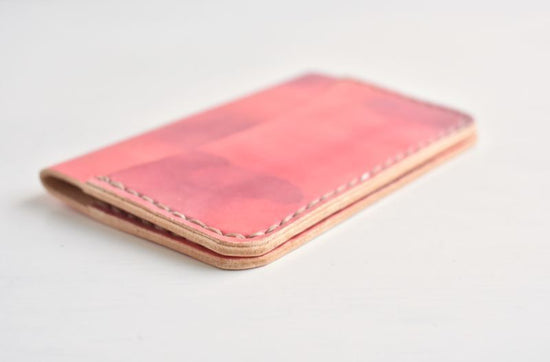 Country red No.79 (thin business card case)