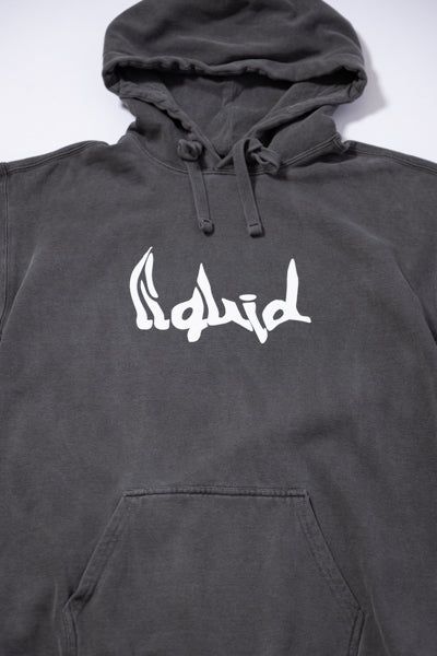 Garment Dye Liquid Hoodie (BLACK)