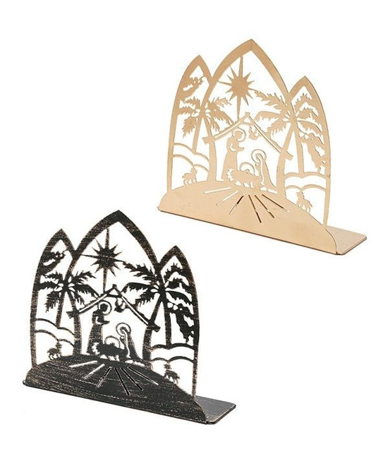 Shadow picture candle holder (nativity, 2 colors) M25-2446