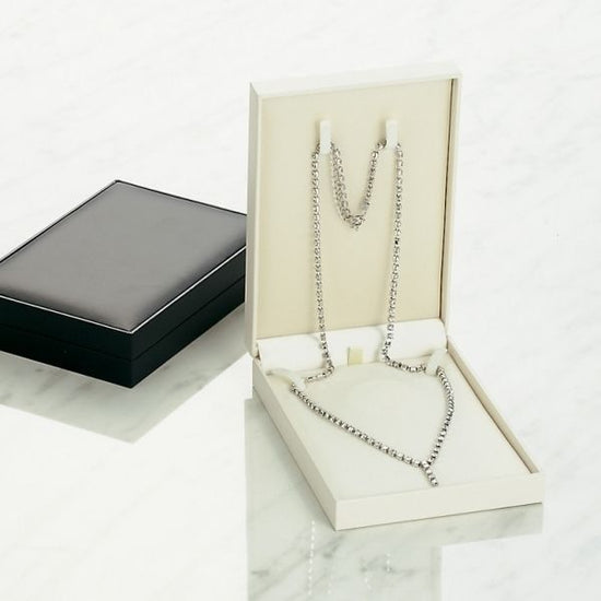 Case for pearl necklace and long necklace, leather-like paper GT series, 10 pieces, GT-58-N